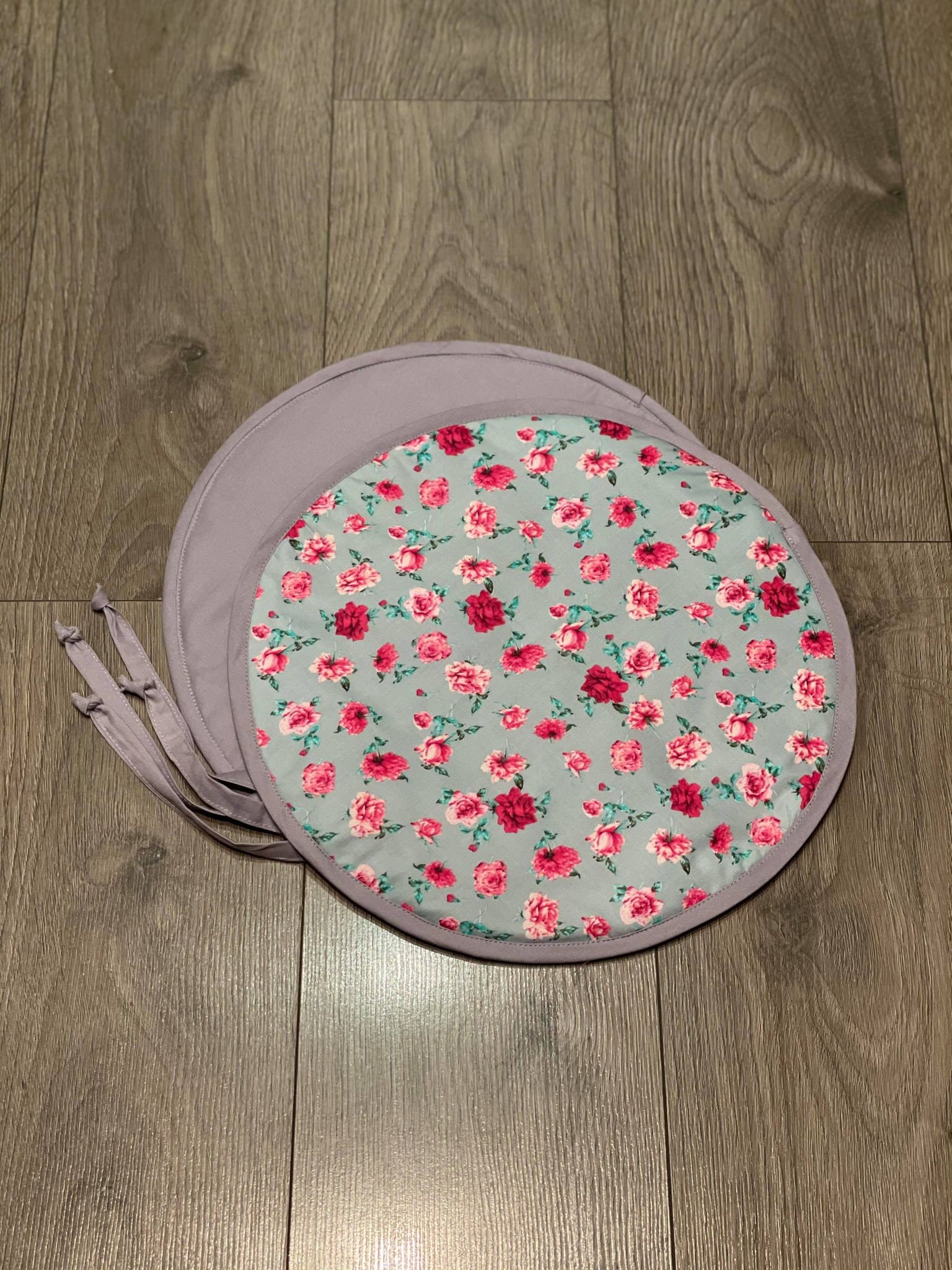 AGA Lid Cover Mat Pad Round Hob Cover With Straps Sage Etsy UK