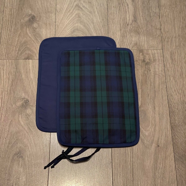 RAYBURN 200 300 400  Lid Cover Mat Pad Hob Cover With Straps Green Navy Black Watch Tartan