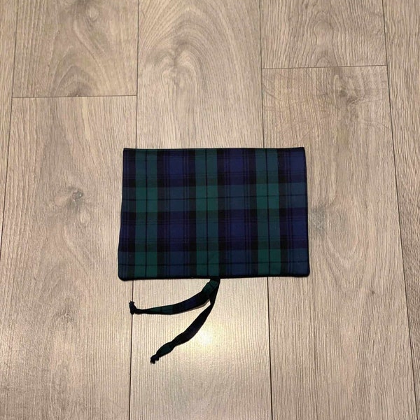 RAYBURN 212 S  Lid Cover Mat Pad Hob Cover With Straps Green Navy Black Watch Tartan