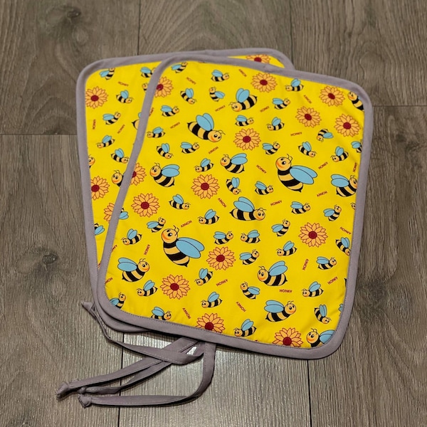 RAYBURN 600 Lid Cover Mat Pad Hob Cover With Straps Yellow Bumblebee