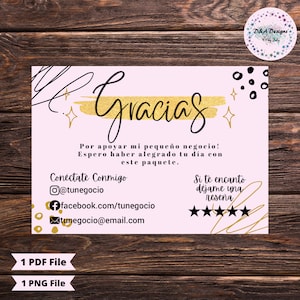 Gracias digitale kaart-gepersonaliseerde waardering-Instant Download-wenskaart PDF-bewerkbare zakelijke bedankt-aanpasbaar-online waardering