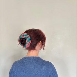 Big fluffy mohair handmade scrunchie