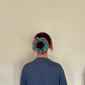 Big fluffy mohair handmade scrunchie