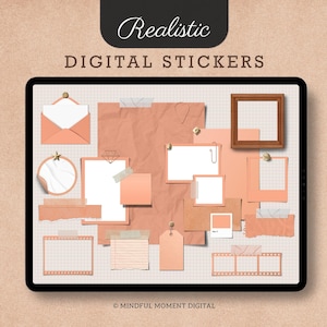 Fall Mood Board Digital Stickers for GoodNotes iPad Planner Journal Sticker Pack Autumn Clipart Set for Digital Planning Autumn Stickers