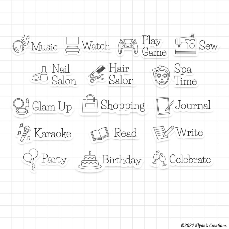 Daily Life Digital Stickers for Goodnotes iPad Planner Journal Sticker ...