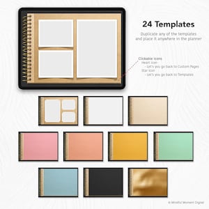 Digital Scrapbook Template, Memory Book for GoodNotes, Digital Photo Album, Scrapbooking Journal, Instant Download, Digital Journal Template image 7