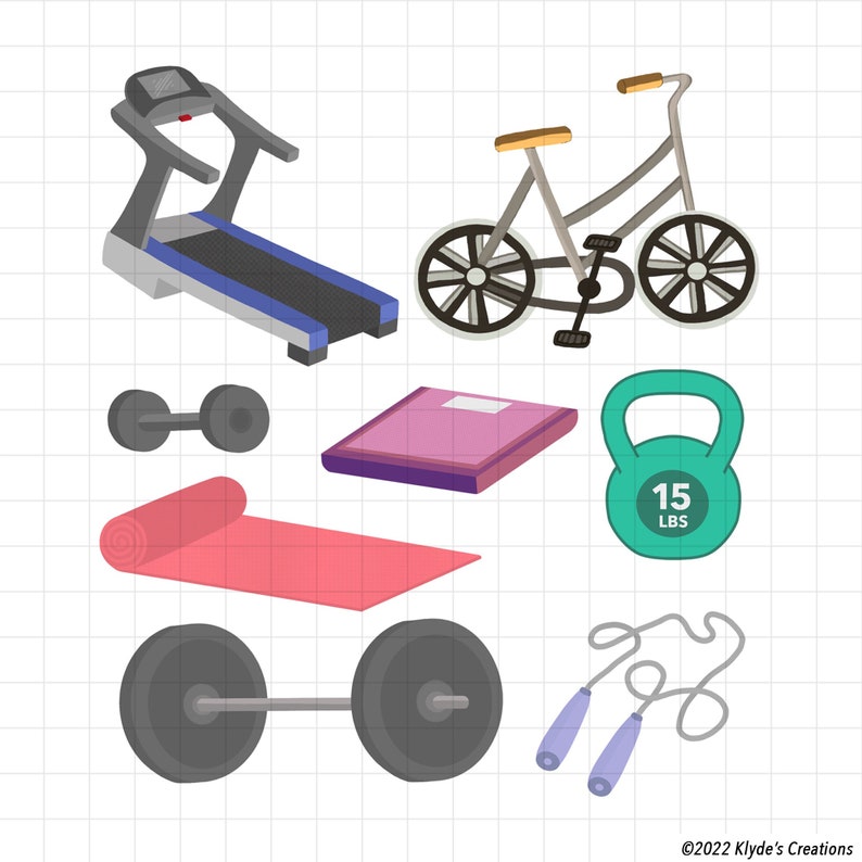 Peut inclure: Un ensemble d'&eacute;quipements de fitness comprenant un tapis roulant, un v&eacute;lo d'exercice, un tapis de yoga, des halt&egrave;res, un kettlebell, une balance et une corde &agrave; sauter.