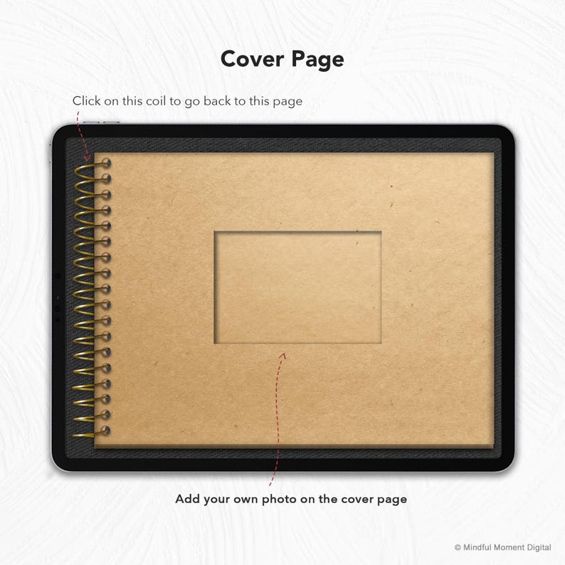 Digital Scrapbook Template, Memory Book for GoodNotes, Digital Photo Album, Scrapbooking Journal, Instant Download, Digital Journal Template image 4
