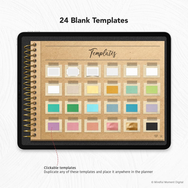 Digital Scrapbook Template, Memory Book for GoodNotes, Digital Photo Album, Scrapbooking Journal, Instant Download, Digital Journal Template image 6