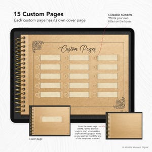 Digital Scrapbook Template, Memory Book for GoodNotes, Digital Photo Album, Scrapbooking Journal, Instant Download, Digital Journal Template image 5