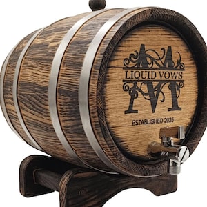 Personalized Whisky Barrel 1-2-3-5-10-15L, Whisky-Wine-Rum Barrel Wooden Whiskey Barrel Gift for Men Him Dad Husband Rum lover Oak Cask Keg