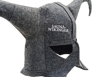 Custom Viking Sauna Hat, Handmade Viking Helmet, Sauna-Bath-Spa Accessories Unisex Sauna Hat & Logo Unique Halloween-Christmas-Birthday Gift