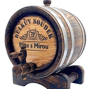 Personalized Barrel 1-2-3-5-10-15L, Whisky-Wine-Rum Barrel Wooden Bourbon Barrel Gift for Men  Dad Husband Rum lover Oak Cask  Whiskey Keg
