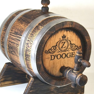 Personalized Oak Whiskey Barrel, Name Gift Wooden Barrel,Birthday Gift, Oak Cask,Eco-Product,Beverage barrel, Wine, Whiskey, Beer, Barrel.