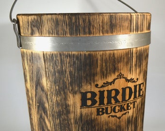 Vintage Oak Primitive Sauna Bucket with Handle, Bath Barrel for Water, Oak Bucket, Kitchen Bucket with Handle for the Farm,Sauna Accessories