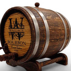 Personalized Oak Whiskey Barrel, Groomsmen Gift, Engraved Wine-Rum-Bourbon-Beer-Tequila- Liquor Cask Mini Keg For Christmas-Birthday Barware