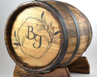 Personalized whisky barrel, Wedding Card Holder 10L,Oak Whiskey-Wine-Bourbon-Scotch- Rum Barrel,Whiskey barrel Card Box,Rustic Wedding Decor