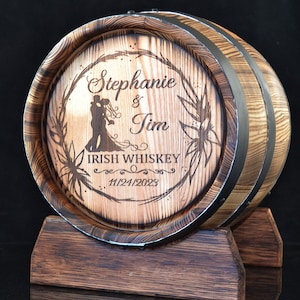 Wijnvat kaarthouder, trouwkaart vat, Bourbon vat wijn rustiek decor, trouwkaart, rum Ierse whisky Scotch vat kaartdoos, vaatje