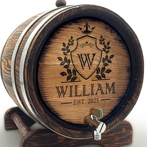 Custom Mini Oak Whiskey Barrel Keg Personalized Engraved Wine-Rum-Bourbon-Beer-Tequila-Liquor Cask Groomsmen Gift Christmas-Birthday Barware