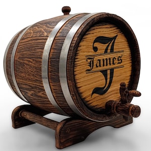 Personalized Whiskey Barrel, Groomsmen Gift, Engraved Oak Wine-Rum-Bourbon-Beer-Tequila- Liquor Cask Mini Keg For Christmas-Birthday Barware