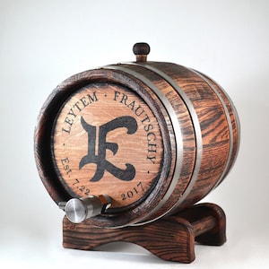 Personalized Bourbon Barrel 1-2-3-5-10-15L, Whisky-Wine-Rum Barrel Wooden Whiskey Barrel Gift for Men Him Dad Husband Rum lover Oak Cask Keg