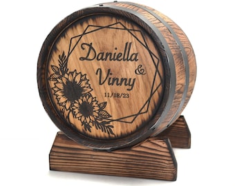 Whiskey Barrel Card Holder, Wine barrel card box, Wedding Card Barrel, Scotch cask,Personalized Whiskey Barrel Gift, Wedding keg,bourbon keg