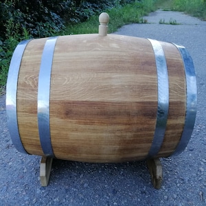 Personalized Oak Whiskey Barrel 10-15-20-30-50L, Vintage Aging Cask, Custom Whisky-Wine-Rum-Bourbon-Beer-Tequila Barrel  Rustic Bar Keg Gift