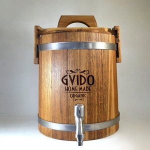 Kombucha Container, Ecological Fermentation Barrel, Wooden Barrel For Wine Vinegar Beer, Fermentation Crock, Continuous Brew Kombucha Tea