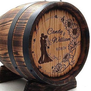 Porta-cartão de barril de uísque, caixa de cartão de barril de vinho, barril de cartão de casamento, barril de uísque, presente de barril de uísque personalizado, barril de casamento, barril de bourbon