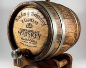 Wedding Whiskey Barrel 1-2-3-5-10-15L, Wedding Party Gifts, Groomsmen Gifts, Whisky-Wine-Rum-Bourbon Barrel Gift for Men Him, Oak Cask Keg