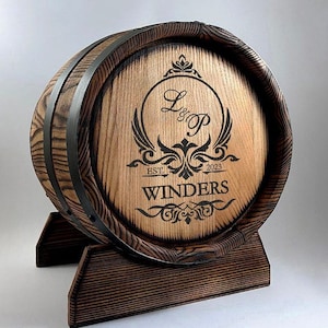 Bruiloft vat kaart doos 10L, gepersonaliseerde eiken whisky doos, rustiek bruiloft decor, geheugen cadeau, rustieke kaart doos, houten whisky Bourbon vat