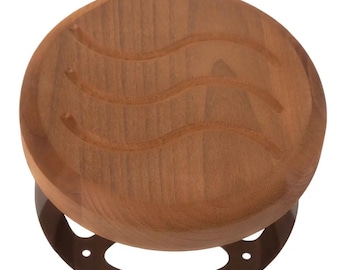 Personalized  Thermo Wood Sauna Vent Plug d100 / d125 mm,Stainless Steel Base, Heat-Resistant Vent Cover, Sauna Air Сontrol, Steam Room Part
