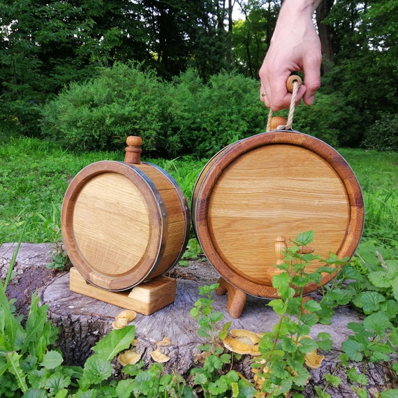 Dispenser Barile In Legno 3L - Botte Di Maturazione Tradizionale Per - 12