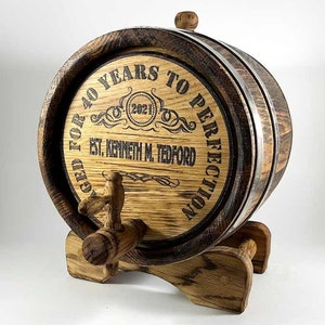 Personalized Oak Whiskey Barrel 1-2-3-5-10-15L, Whisky-Wine-Rum-Bourbon-Beer-Tequila Barrel, Gift for Men Him Dad Husband Oak Cask Wood Keg