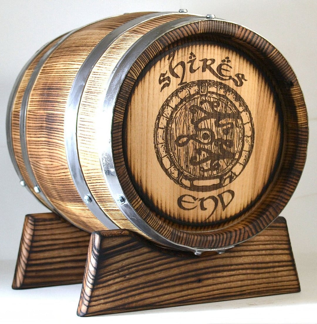 Whiskey Barrel Urn, Personalized Ash Urn 3 L, Unique Pet Ashes Urn