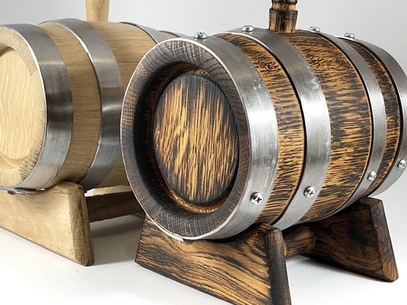 Mini Whiskey Barrel Oak Keg Personalized Wood Cask 12L Etsy