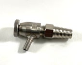Stainless Steel Barrel Faucet 1 2 quot for Whiskey-Rum-Bourbon-Wine-Tequila-Beer-Brandy-Calvados, Vintage Spigot, Barrel Tap for Wooden Cask