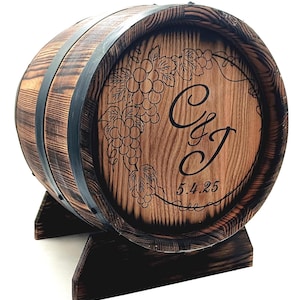 Fass-Kartenhalter, Weinfass-Kartenbox, Hochzeitsfass, Scotch Fass, personalisiertes Whisky-Fassgeschenk, Hochzeitsfass, Bourbonfass