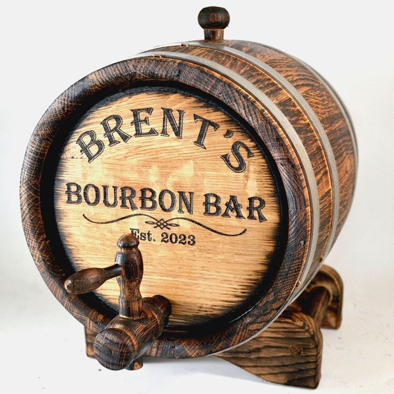 Barril de bourbon de madera, barril personalizado de whisky-vino