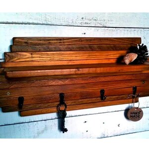 Vintage Pottery Barn Wall-mounted Organizers - Pair of Wooden