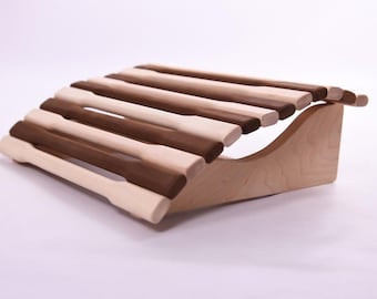 Flexible Anatomical Thermo Headrest, Wooden Pillow, Russian Bath, Spa & Sauna Accessories Steam Bath Unique Gift Finnish Sauna Relaxation