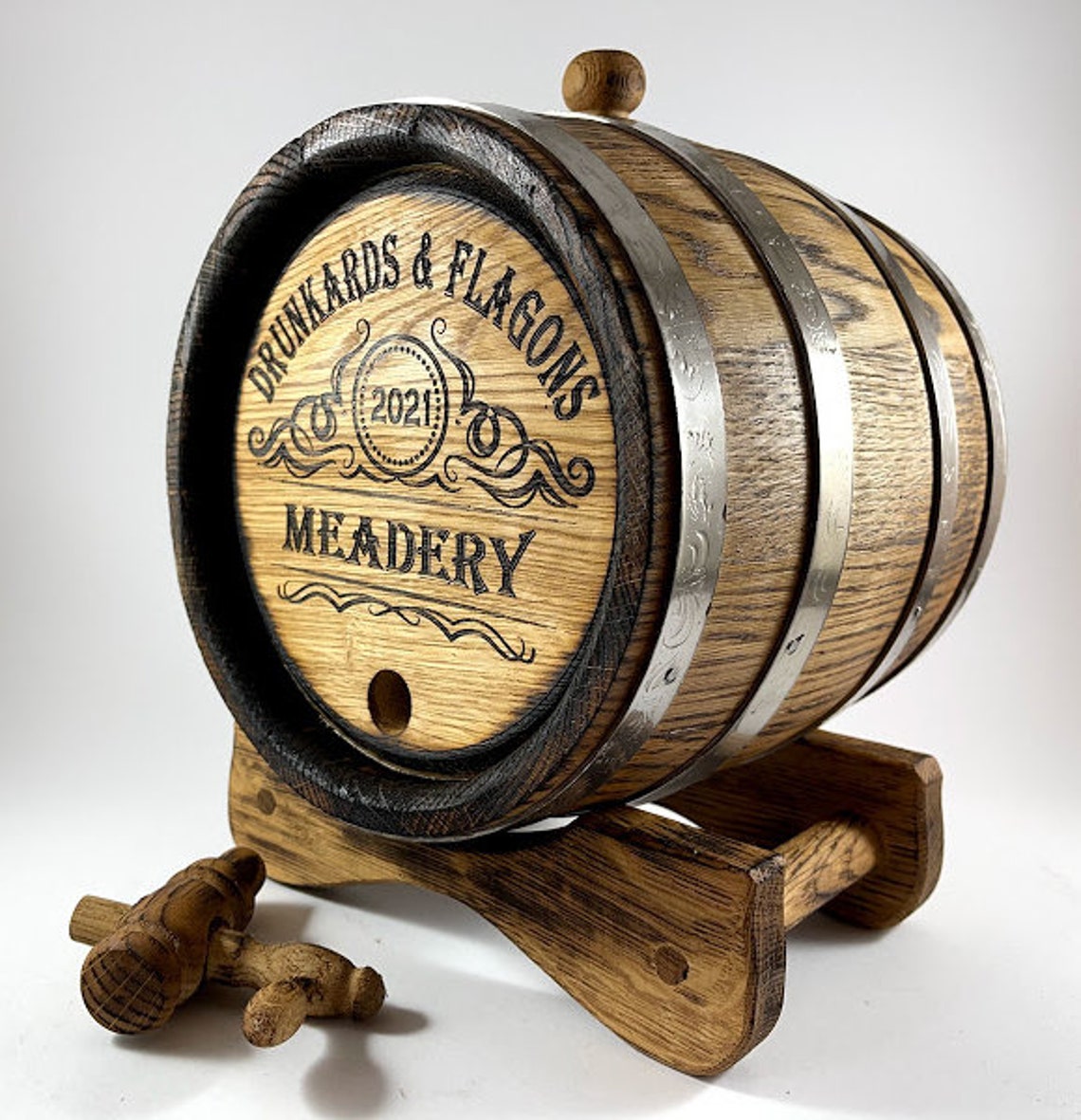 Whiskey Barrel Personalized Wooden Cask 12351015L Etsy