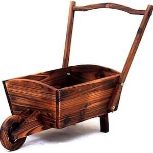 Aangepaste grote houten plantenbak – rustieke handgemaakte bloempothoes, extra grote cachepot voor binnen- en buitenplanten, natuurlijk houten decor