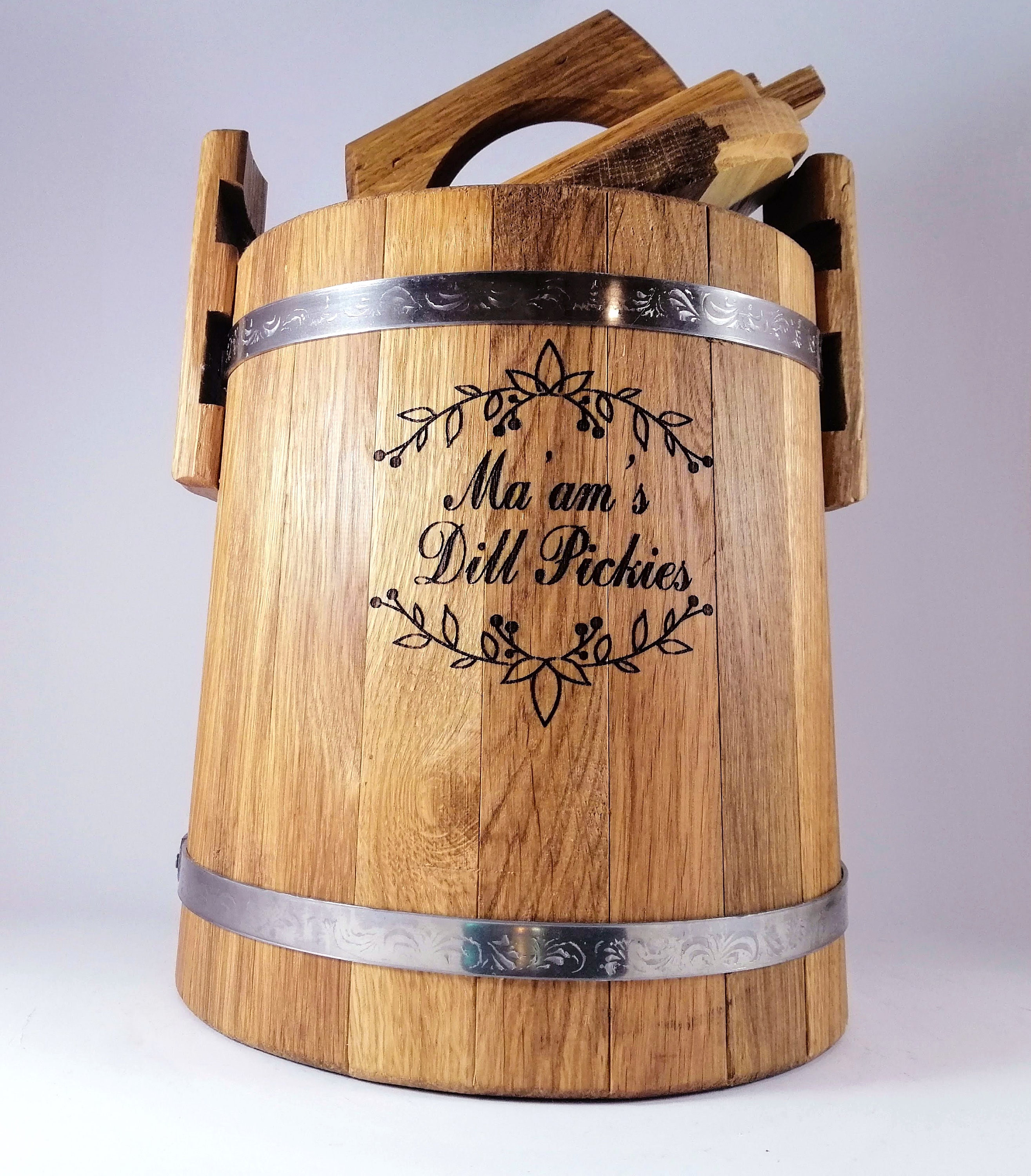 Fermentation Barrel Personalized Pickle Oak Barrel 3L-15L - Etsy