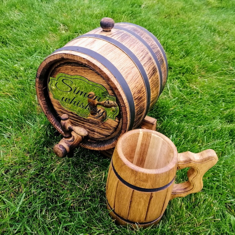 1L-10L Vintage Cask barril de roble de madera para | Etsy