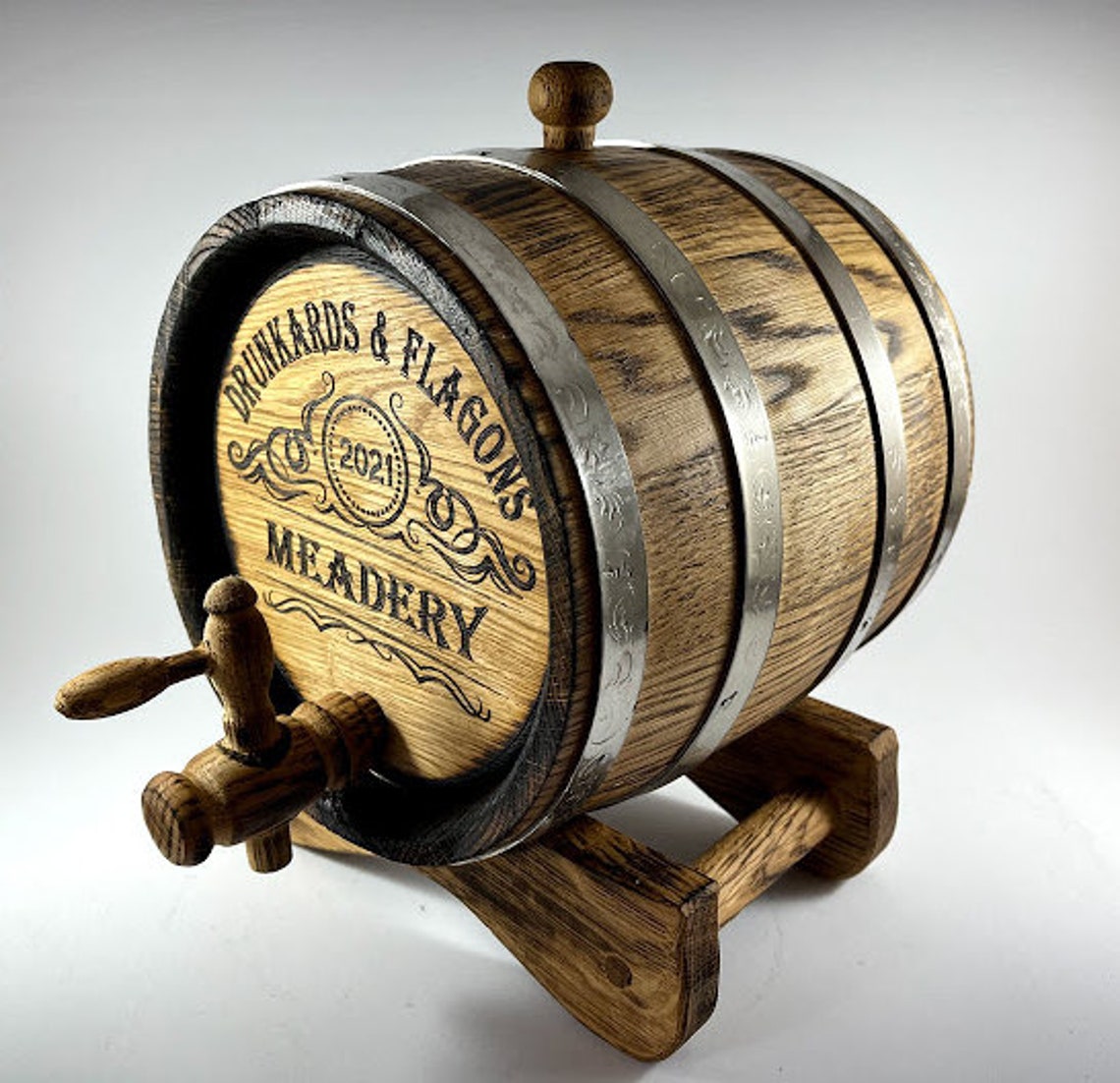 Whiskey Barrel Personalized Wooden Cask 12351015L Etsy