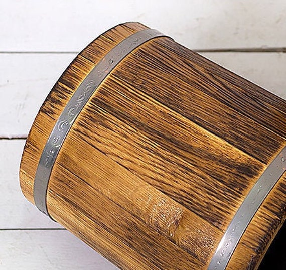 Set Secchio E Mestolo Sauna In Legno - Con Rivestimento Plastica, Accessorio Per Bagno Turco E SPA - Foto 4