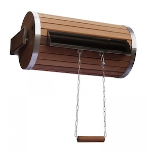 Horizontal Sauna Dousing Bucket “Waterfall Cylinder” | 20L or 30L | Stainless Steel Insert | Thermo Wood | Auto-Fill Cold Water System