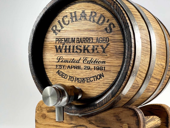 Personalized Whiskey Barrel 1 2 3 5 10 15L Whisky wine rum Barrel Wooden Bourbon Barrel Gift for Men Him Dad Husband Rum Lover Oak Cask Keg Etsy UK