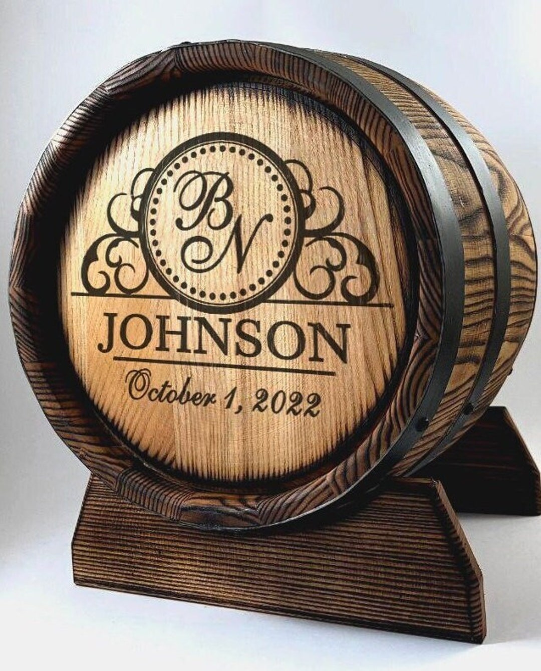 Whiskey Barrel Card Holder, Wedding Wood Wine Guest Book, Whisky Barrel